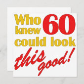 Unglaublich witzig Einladungen zur 60. Geburtstags (Vorne/Hinten)