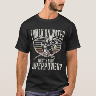 Unglaublich witzig Eishockey, den ich auf dem Wass T-Shirt