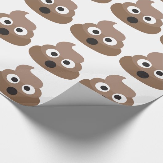 Unglaublich witzig entsetztes Emoji kacken Geschenkpapier (Ecke)