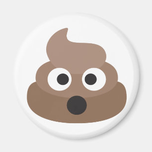 Unglaublich witzig entsetztes Emoji kacken Magnet
