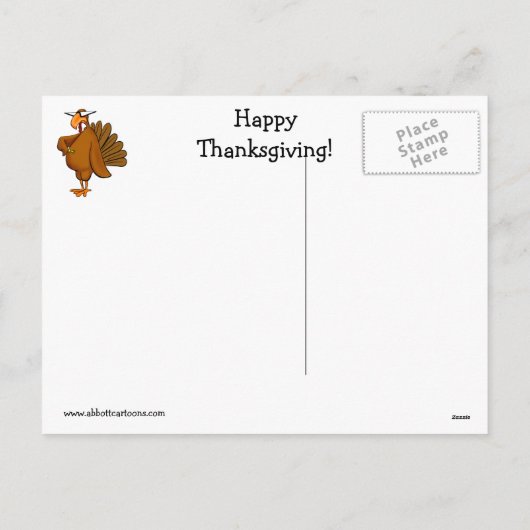 Unglaublich witzig Erntedank Spaß Postkarte (Rückseite)