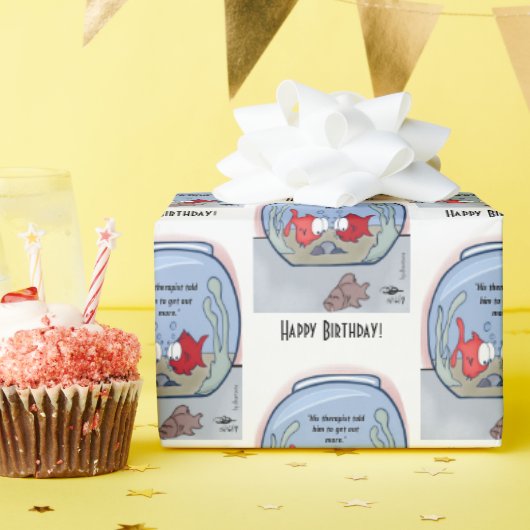 Unglaublich witzig Fisch-Story Wrapping-Papier Geschenkpapier (Geburtstagsparty)