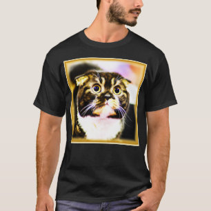 Unglaublich witzig Foto einer lustigen Katze im Pa T-Shirt