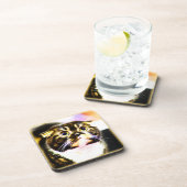 Unglaublich witzig Foto einer lustigen Katze. Jetz Getränkeuntersetzer (Rechte Seite)