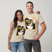 Unglaublich witzig Foto einer lustigen Katze. Jetz T-Shirt (Unisex)