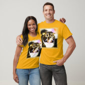 Unglaublich witzig Foto einer lustigen Katze. Jetz T-Shirt (Unisex)