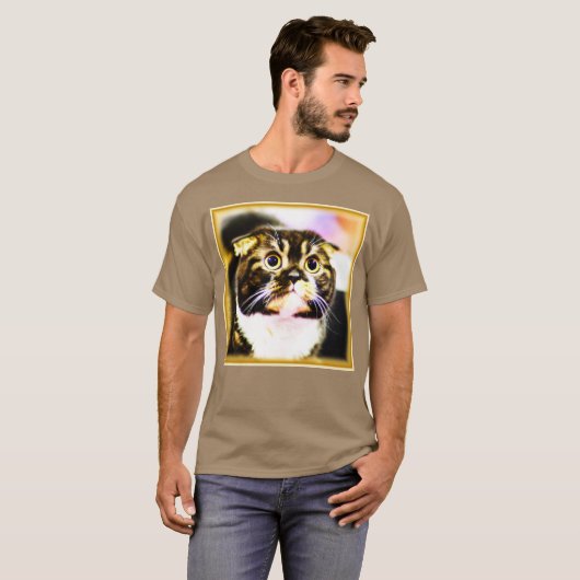 Unglaublich witzig Foto einer lustigen Katze. Jetz T-Shirt (Vorne ganz)