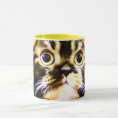 Unglaublich witzig Foto einer lustigen Katze. Jetz Tasse (Zentrum)
