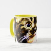 Unglaublich witzig Foto einer lustigen Katze. Jetz Tasse (Vorderseite Links)