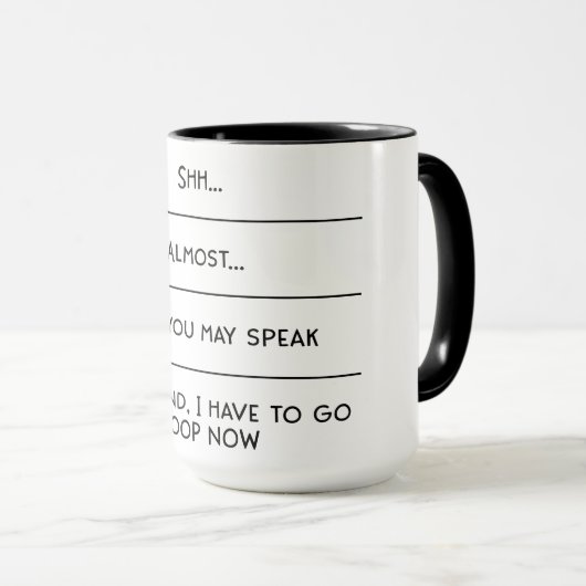 Unglaublich witzig Funny Coffee Addict Symptome Ta Tasse (VorderseiteRechts)