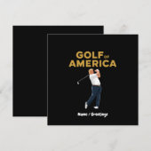 Unglaublich witzig Funny Golf in Amerika Meme Trum Einladung (Vorne/Hinten)