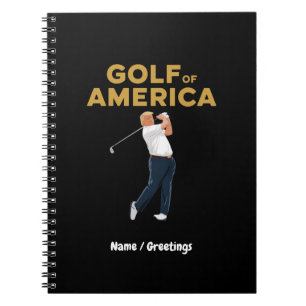 Unglaublich witzig Funny Golf in Amerika Meme Trum Notizblock