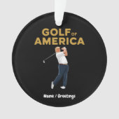 Unglaublich witzig Funny Golf in Amerika Meme Trum Ornament (Vorderseite)