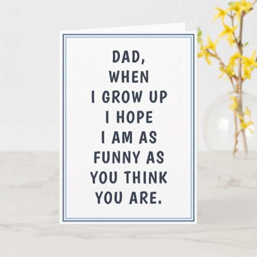 Unglaublich witzig Funny Vater Jokes Geburtstag Va Karte (Gelbe Blume)