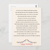 Unglaublich witzig Geburtstagsgedicht Postkarte (Vorne/Hinten)