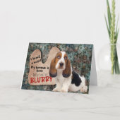 Unglaublich witzig Gedanke von Ihrem Basset Hound  Karte (Vorderseite)