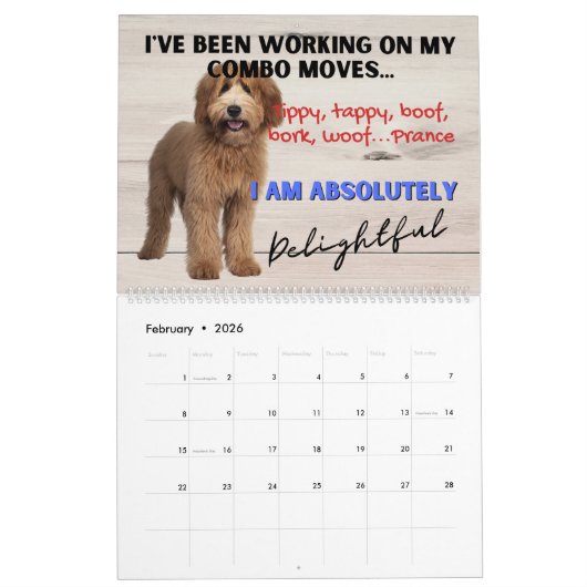 Unglaublich witzig Gedanken über mein Labradoodle Kalender (Feb 2026)
