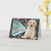 Unglaublich witzig Gedanken von Ihrem Labrador Geb Karte (Gelbe Blume)