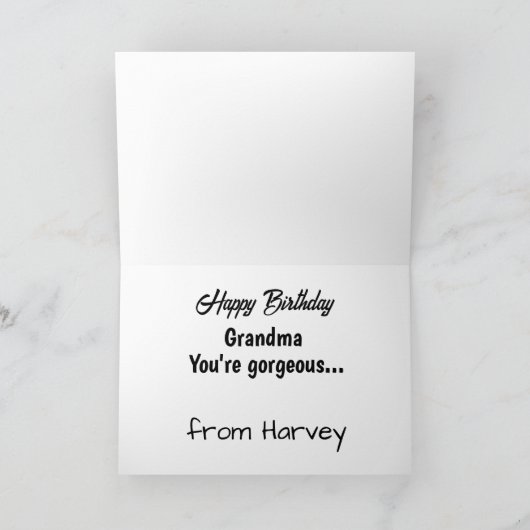 Unglaublich witzig Gedanken von Ihrem Labrador Geb Karte (Innenseite)