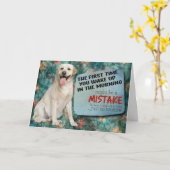 Unglaublich witzig Gedanken von Ihrem Labrador Geb Karte (Gelbe Blume)