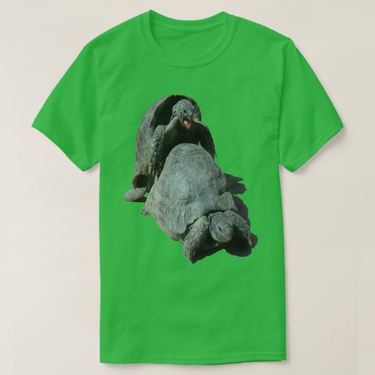 Unglaublich witzig Geeky Male Tortoise Mating T-Shirt (Design vorne)
