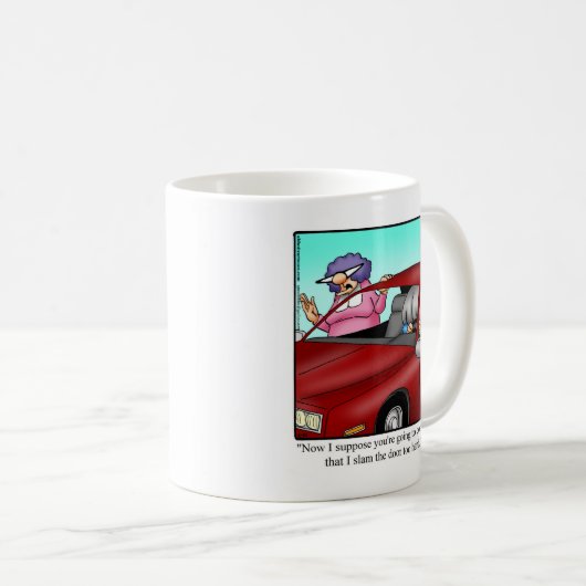 Unglaublich witzig Geschenk für Husband Car Spaß T Kaffeetasse (VorderseiteRechts)
