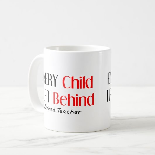 Unglaublich witzig Geschenke für ermüdete Lehrer Kaffeetasse (Vorderseite Links)