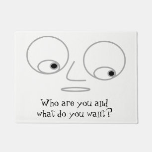 Unglaublich witzig Gesichts-Entwurfs-unhöfliche Fußmatte