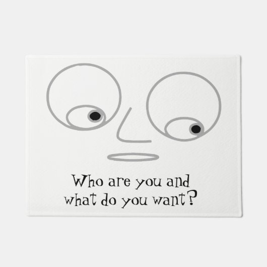 Unglaublich witzig Gesichts-Entwurfs-unhöfliche Fußmatte (Vorderseite)