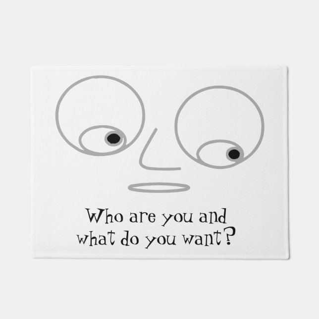 Unglaublich witzig Gesichts-Entwurfs-unhöfliche Fußmatte (Vorderseite)