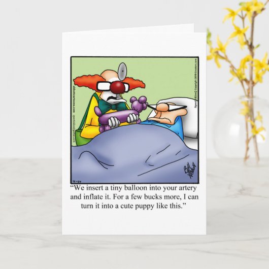 Unglaublich witzig Get Well Spaß Grußkarte Karte (Gelbe Blume)