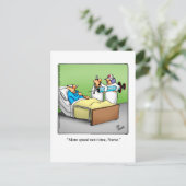 Unglaublich witzig Get Well Spaß Postkarte (Stehend Vorderseite)