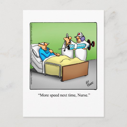 Unglaublich witzig Get Well Spaß Postkarte (Vorderseite)