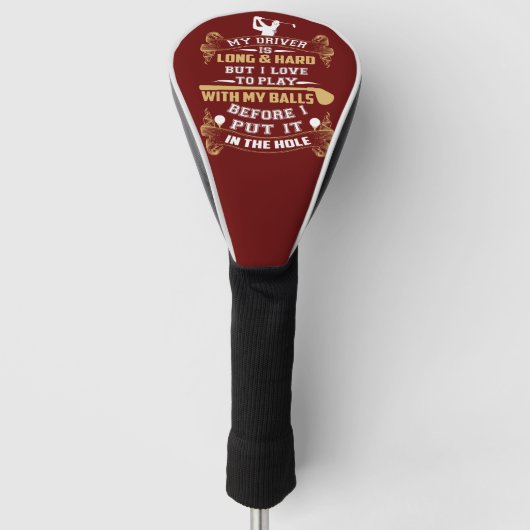 Unglaublich witzig Golf Driver-Sprichwort Headcover (Vorderseite)