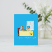 Unglaublich witzig Golf Spaß Postkarte (Stehend Vorderseite)