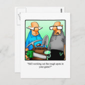 Unglaublich witzig Golf Spaß Postkarte (Vorne/Hinten)