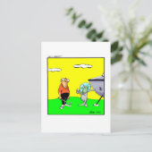 Unglaublich witzig Golf Spaß Postkarte (Stehend Vorderseite)