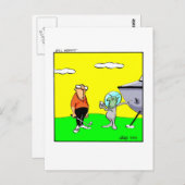 Unglaublich witzig Golf Spaß Postkarte (Vorne/Hinten)