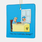 Unglaublich witzig Golf Spaß Weihnachten Keramikornament (Links)