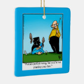 Unglaublich witzig Golf Spaß Weihnachten Keramikornament (Rechts)