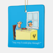 Unglaublich witzig Golf Spaß Weihnachten Keramikornament (Links)