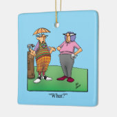 Unglaublich witzig Golf Spaß Weihnachten Keramikornament (Links)
