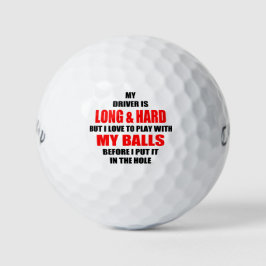 Unglaublich witzig Golfball-Slogan Golfball