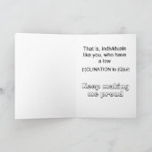 Unglaublich witzig Gratulationen Hochschulabsolven Karte (Innenseite)