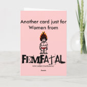Unglaublich witzig Grußkarten nur für Frauen Karte (Rückseite)