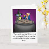 Unglaublich witzig Halloween-Grußkarte zu Hallowee Karte (Gelbe Blume)