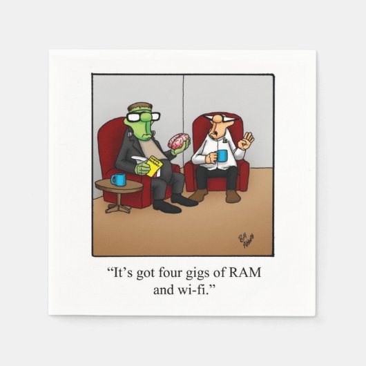 Unglaublich witzig Halloween-Party Napkins Serviette (Vorderseite)