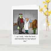 Unglaublich witzig Halloween-Spaß-Grußkarte Karte (Gelbe Blume)