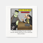 Unglaublich witzig Halloween Spaß Party Napkins Serviette (Vorderseite)