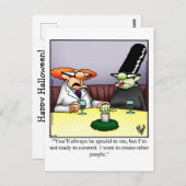 Unglaublich witzig Halloween Spaß Postkarte (Vorne/Hinten)